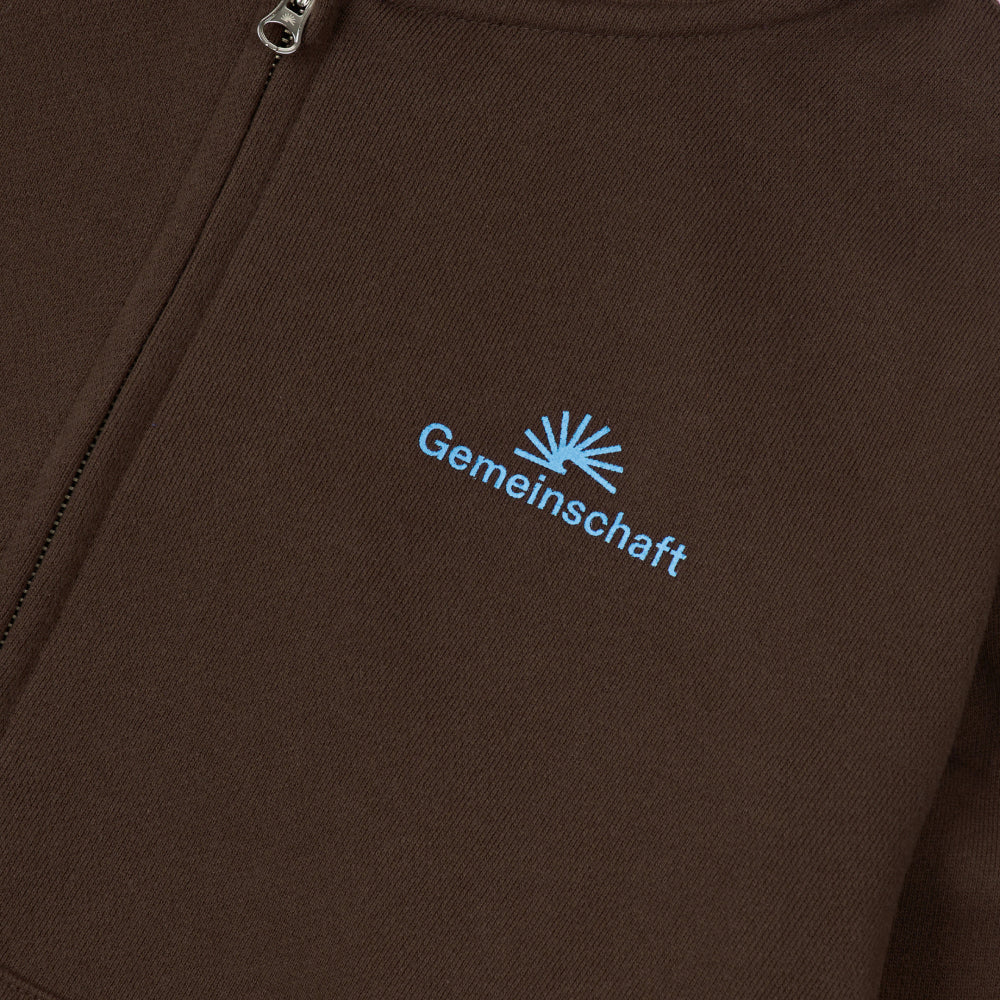 002 Gemeinschaft Zip Hoodie (Brown)