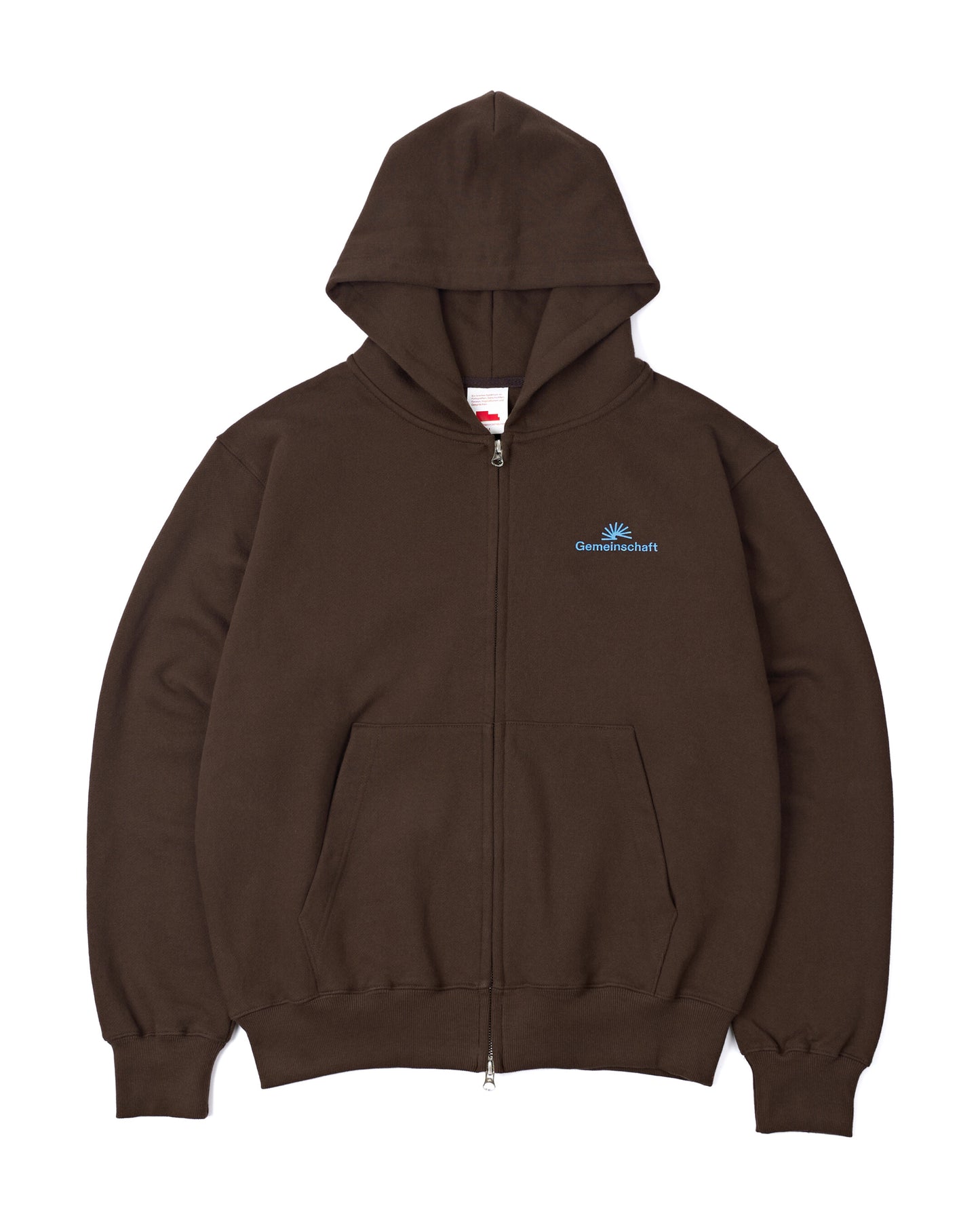 002 Gemeinschaft Zip Hoodie (Brown)