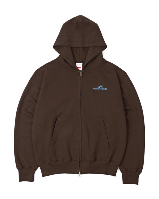 002 Gemeinschaft Zip Hoodie (Brown)