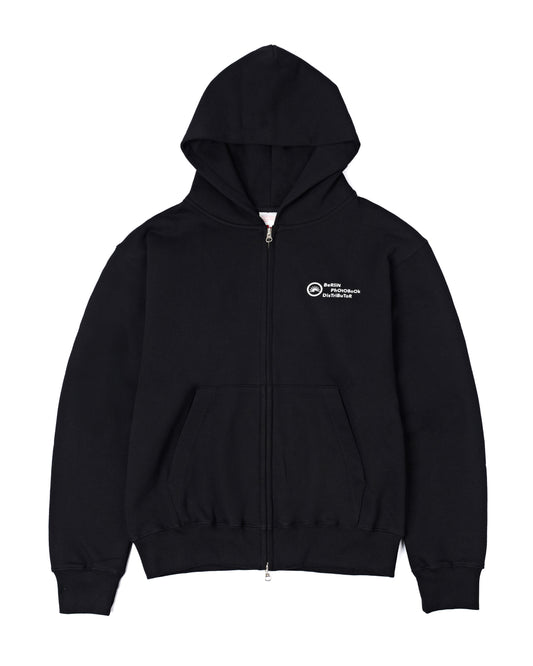 Mitarbeiter 003 Zip Hoodie (Black)