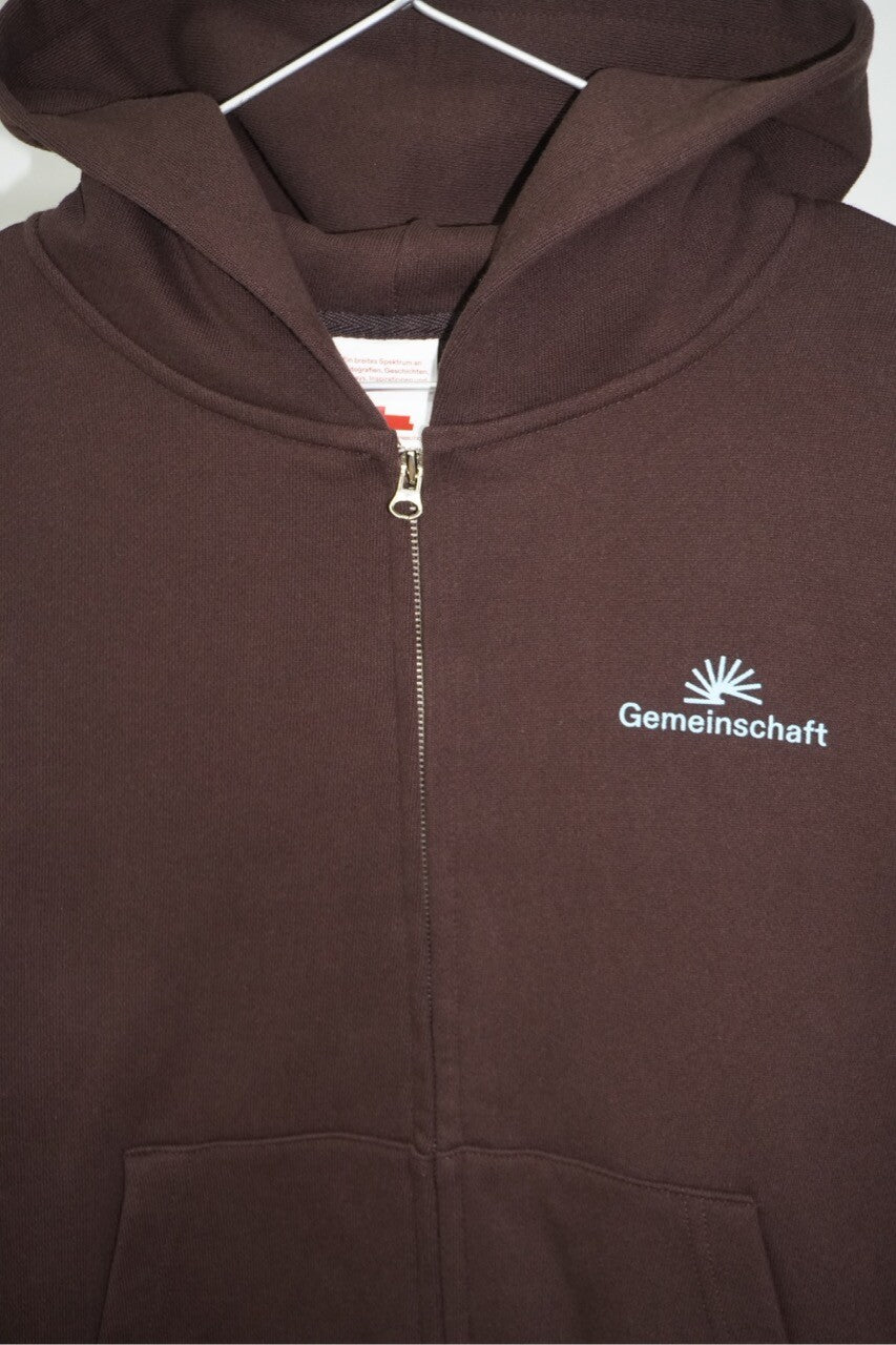 002 Gemeinschaft Zip Hoodie (Brown)