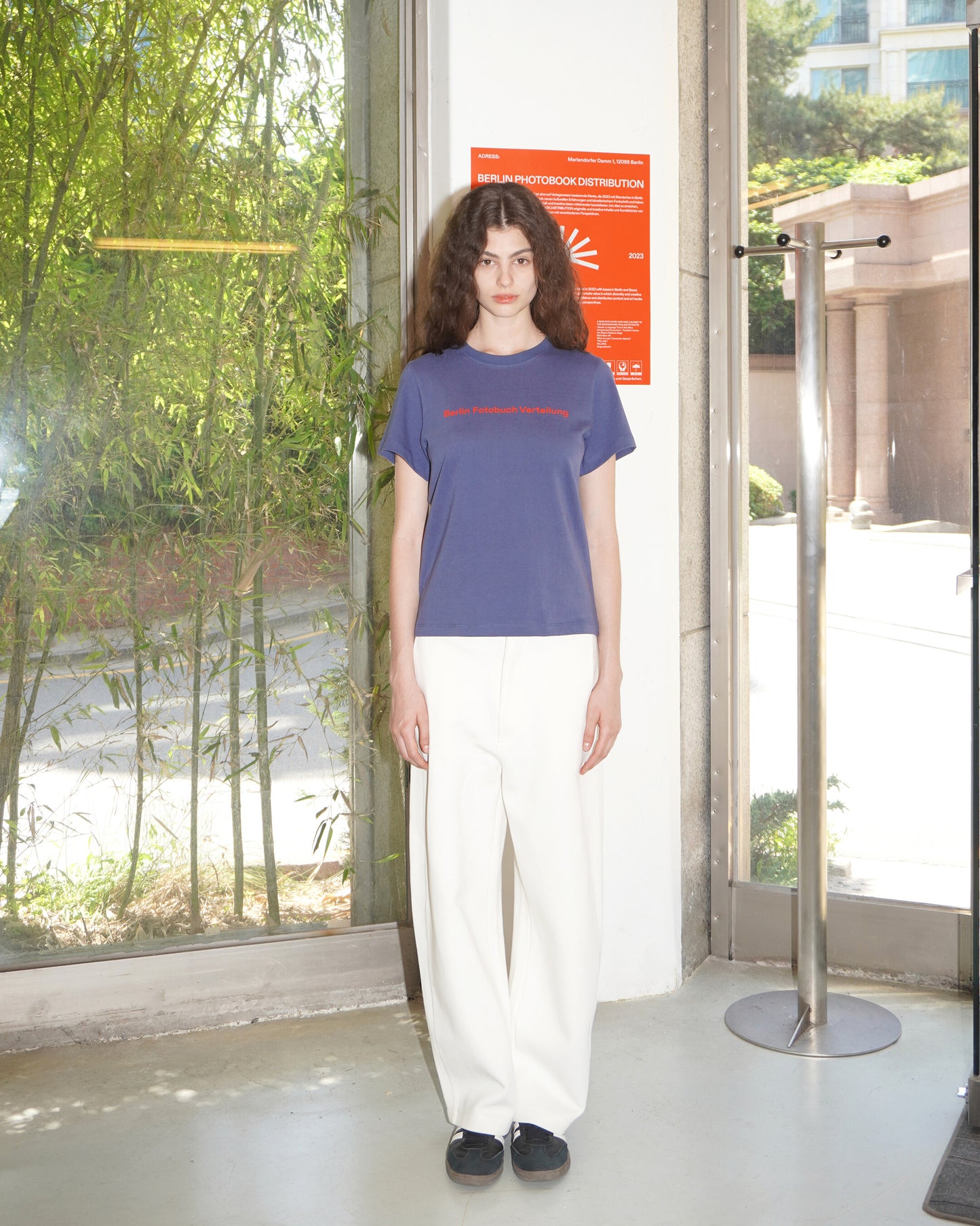 (W) BFV Center Logo Tee (Slate blue)