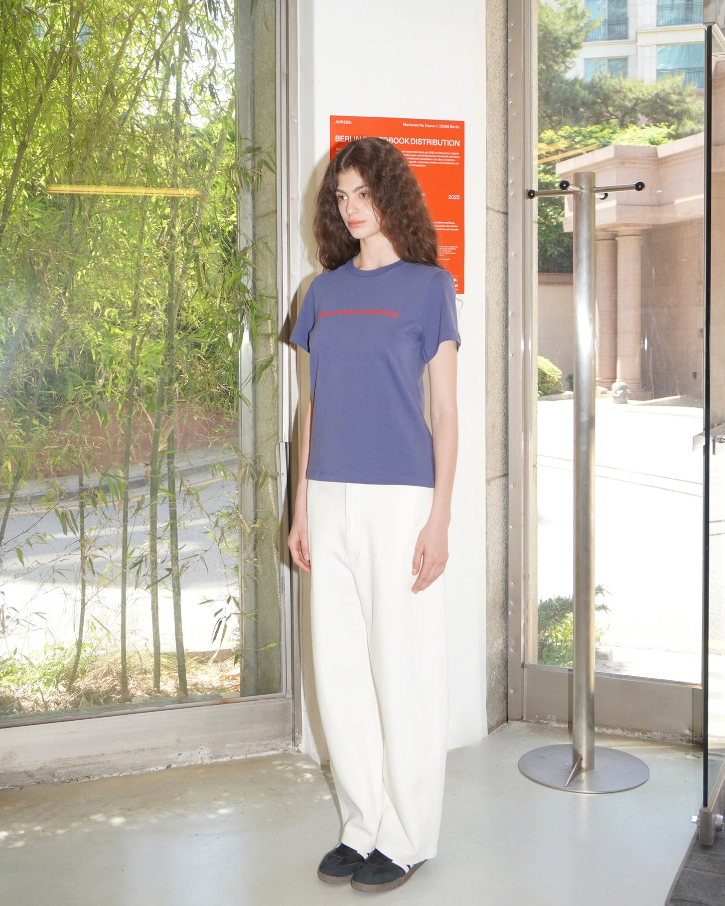 (W) BFV Center Logo Tee (Slate blue)