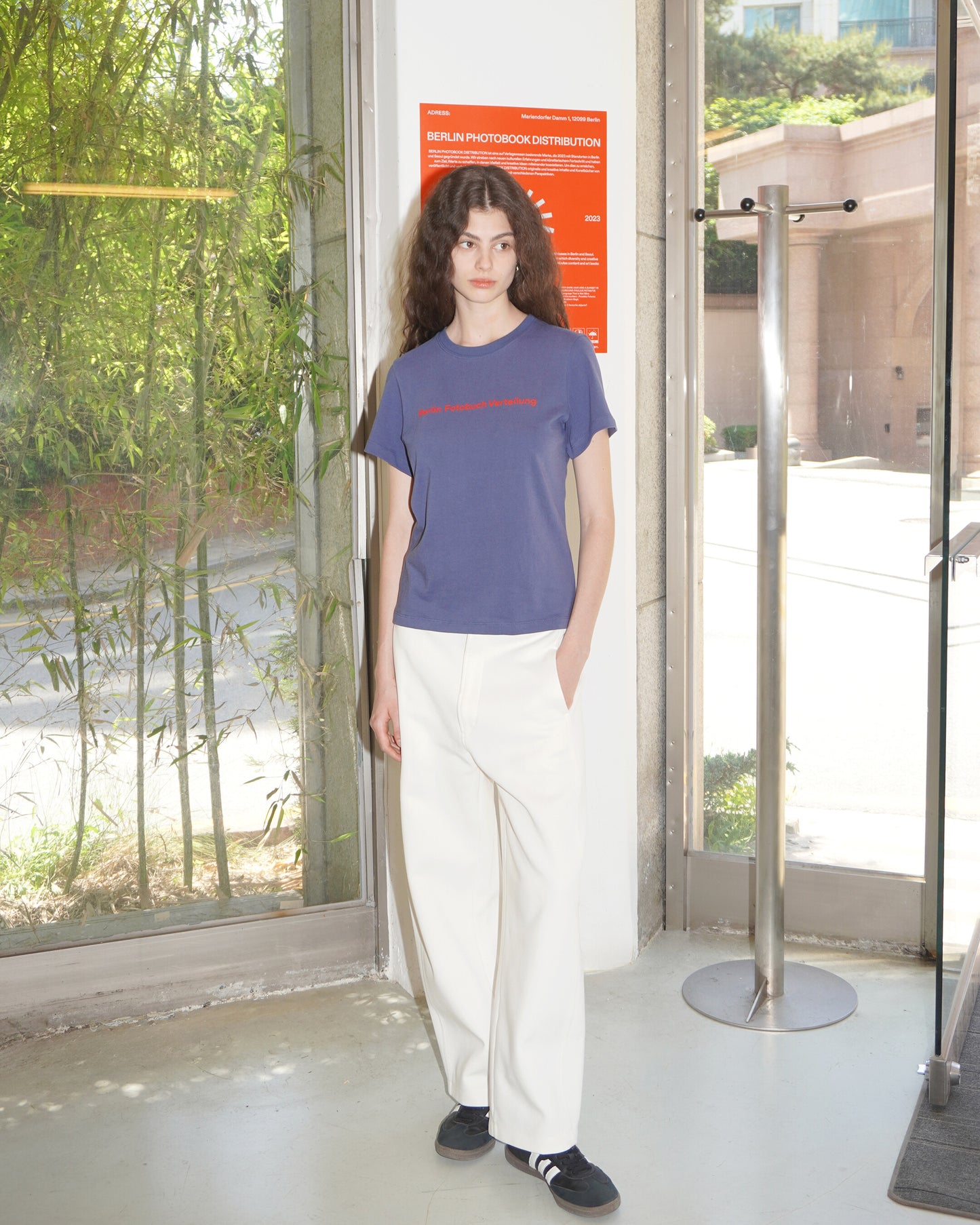 (W) BFV Center Logo Tee (Slate blue)