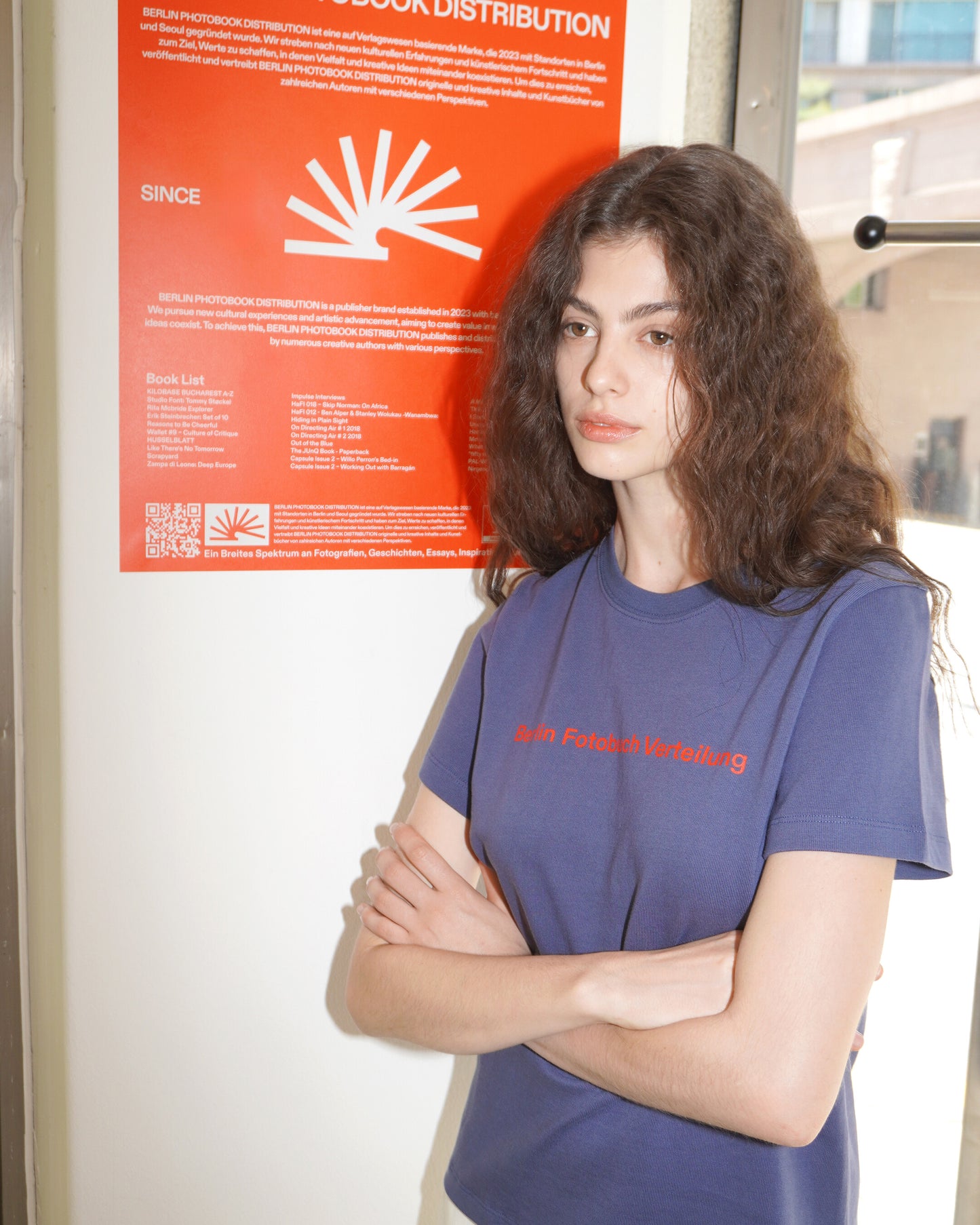 (W) BFV Center Logo Tee (Slate blue)