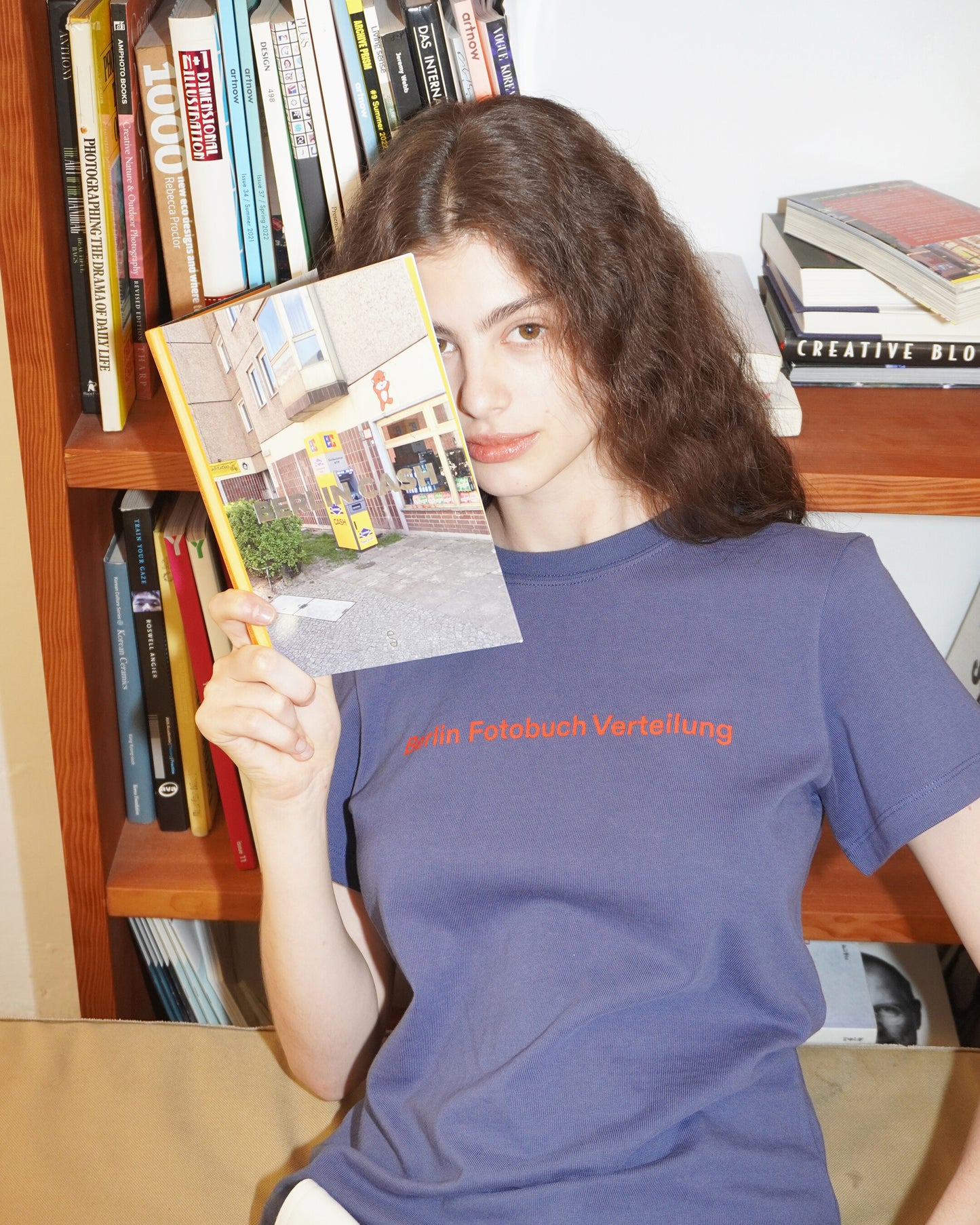 (W) BFV Center Logo Tee (Slate blue)