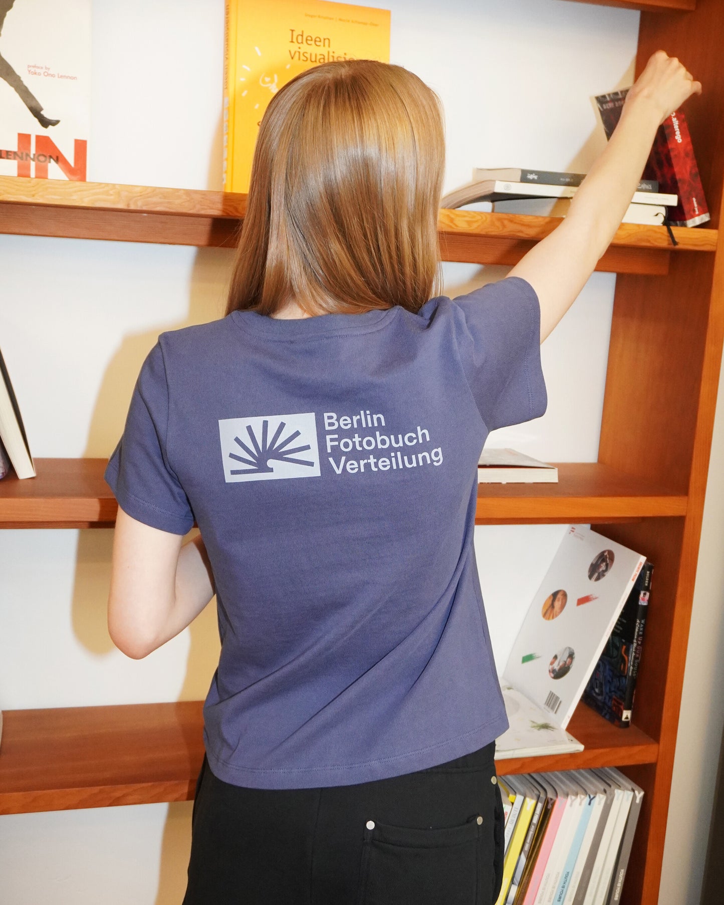 (W) BFV Small Logo Tee (Slate blue)