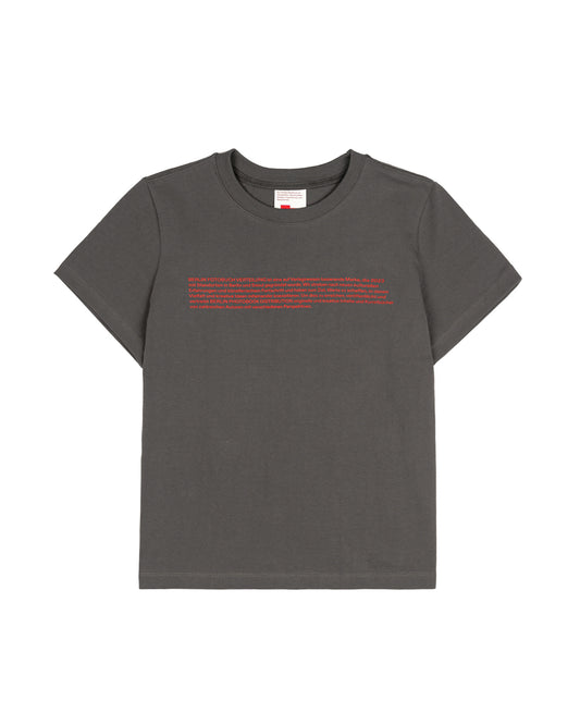 (W) Overview Tee (Charcoal gray)