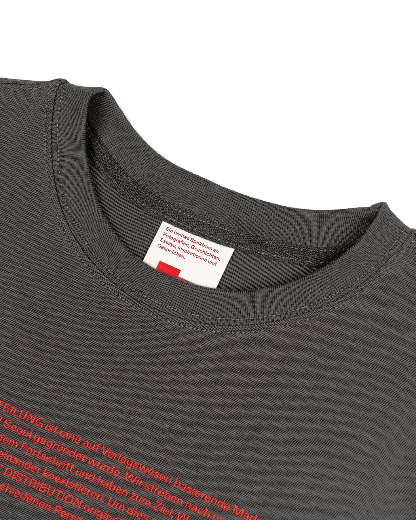(W) Overview Tee (Charcoal gray)