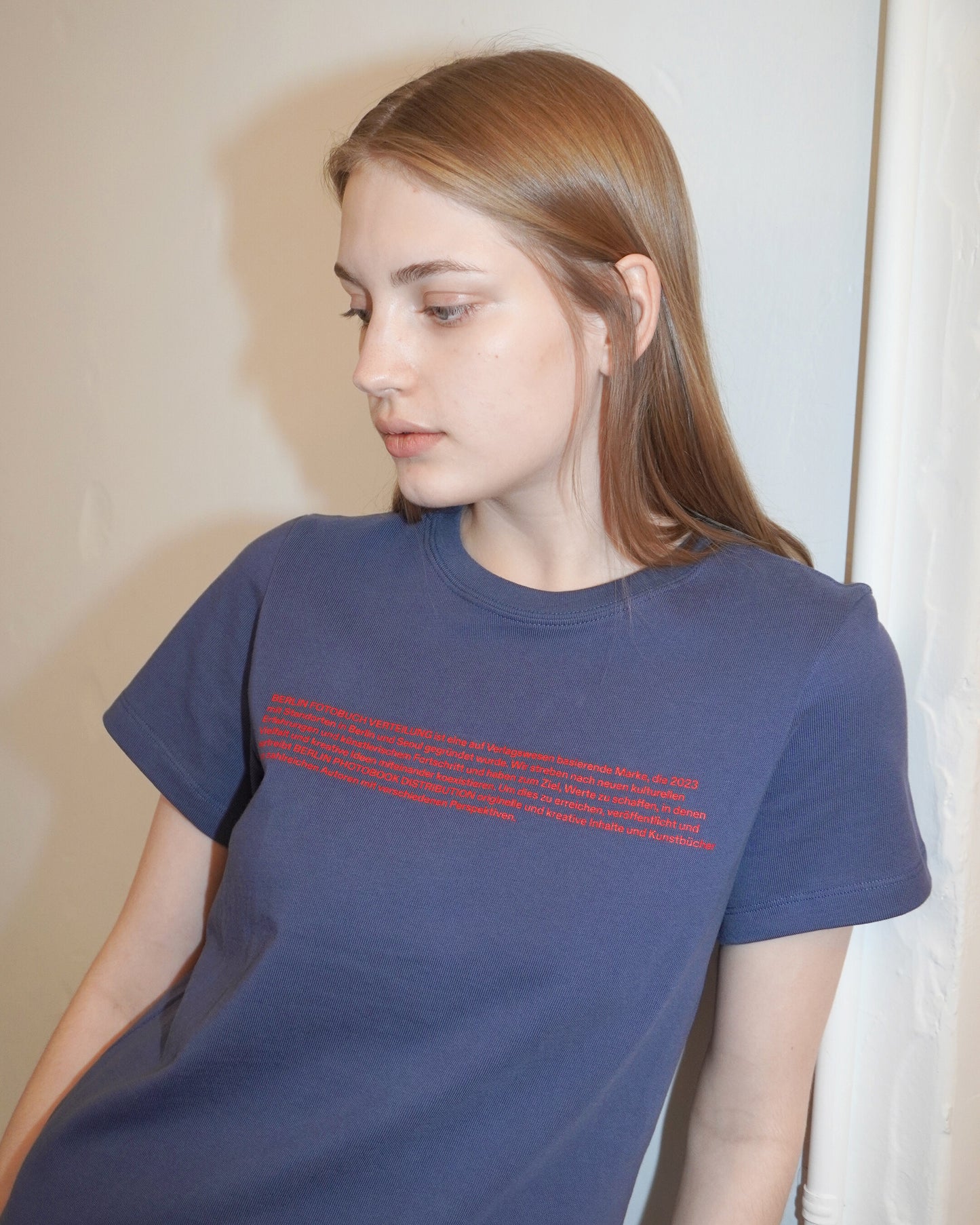 (W) Overview Tee (Slate blue)