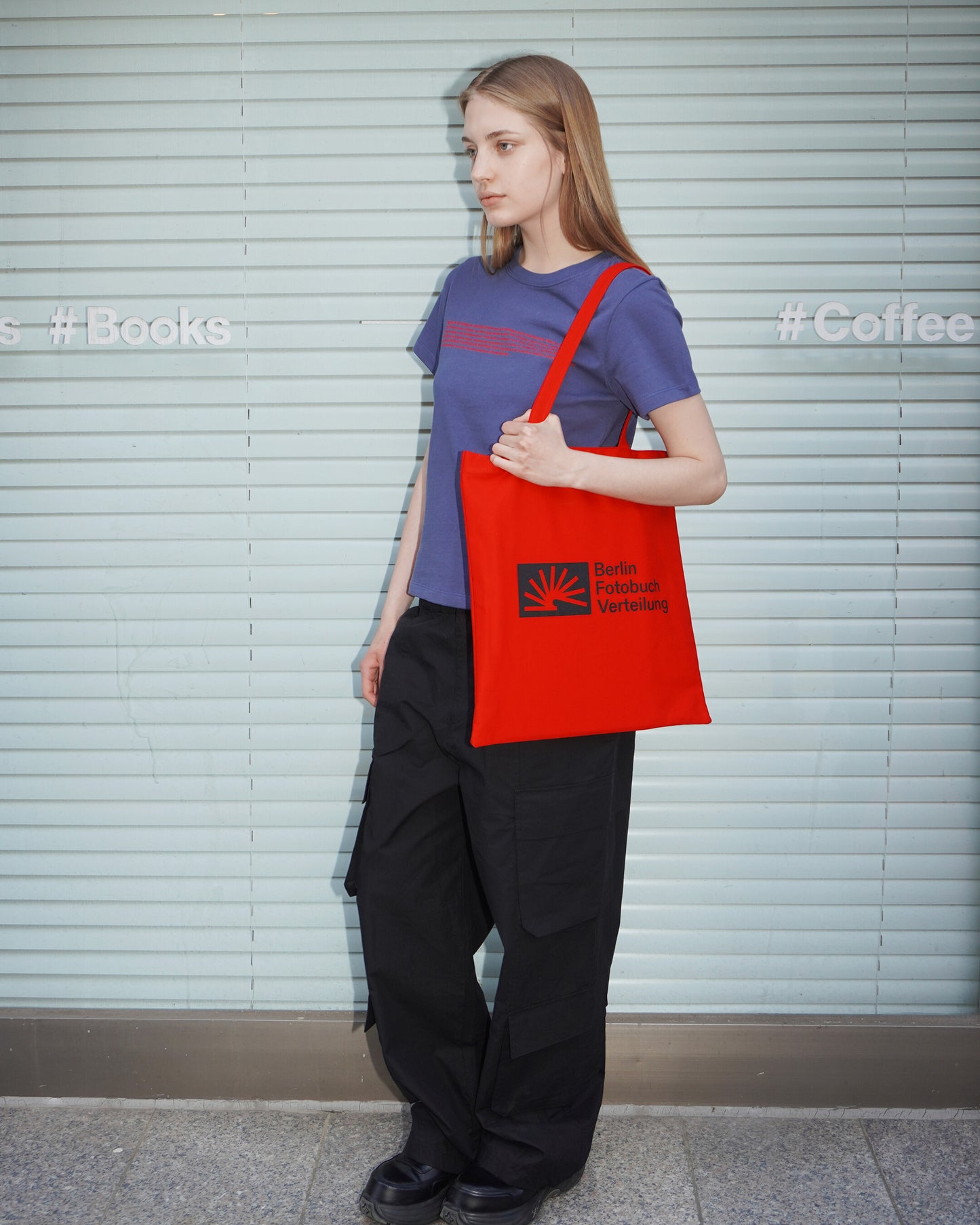 (W) Overview Tee (Slate blue)