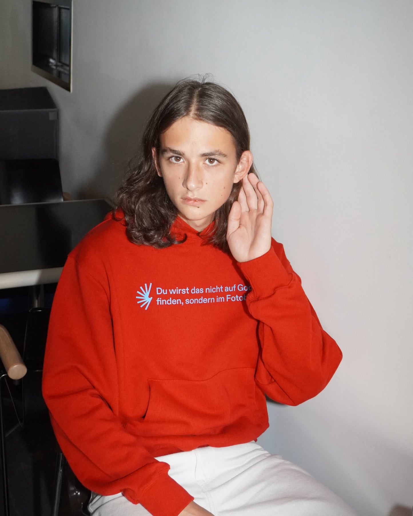 Werbespruch 001 Hoodie (Red)