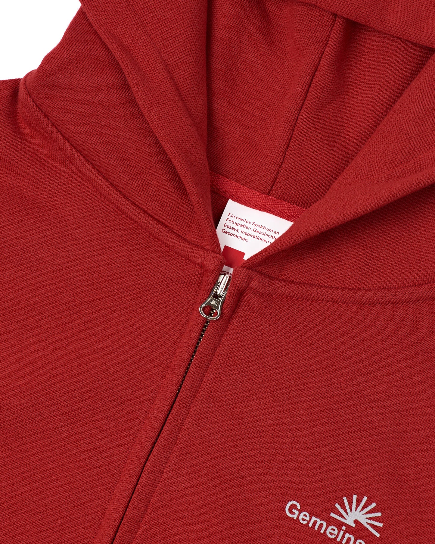002 Gemeinschaft Zip Hoodie (Red)