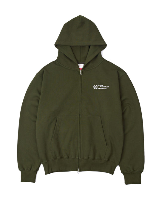 Mitarbeiter 003 Zip Hoodie (Chive Green)