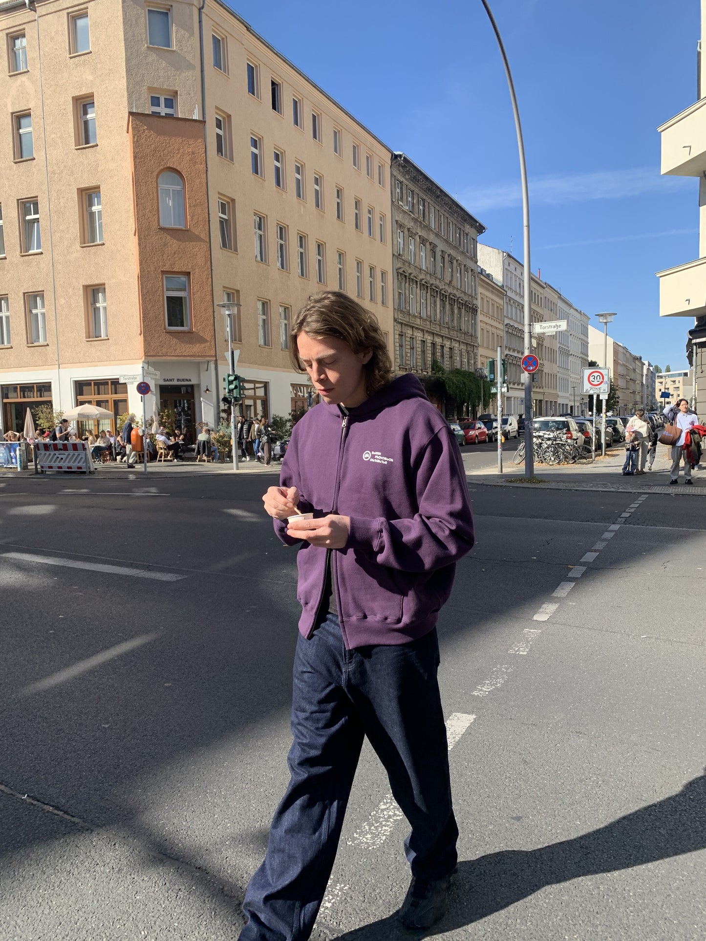 Mitarbeiter 003 Zip Hoodie (Purple)