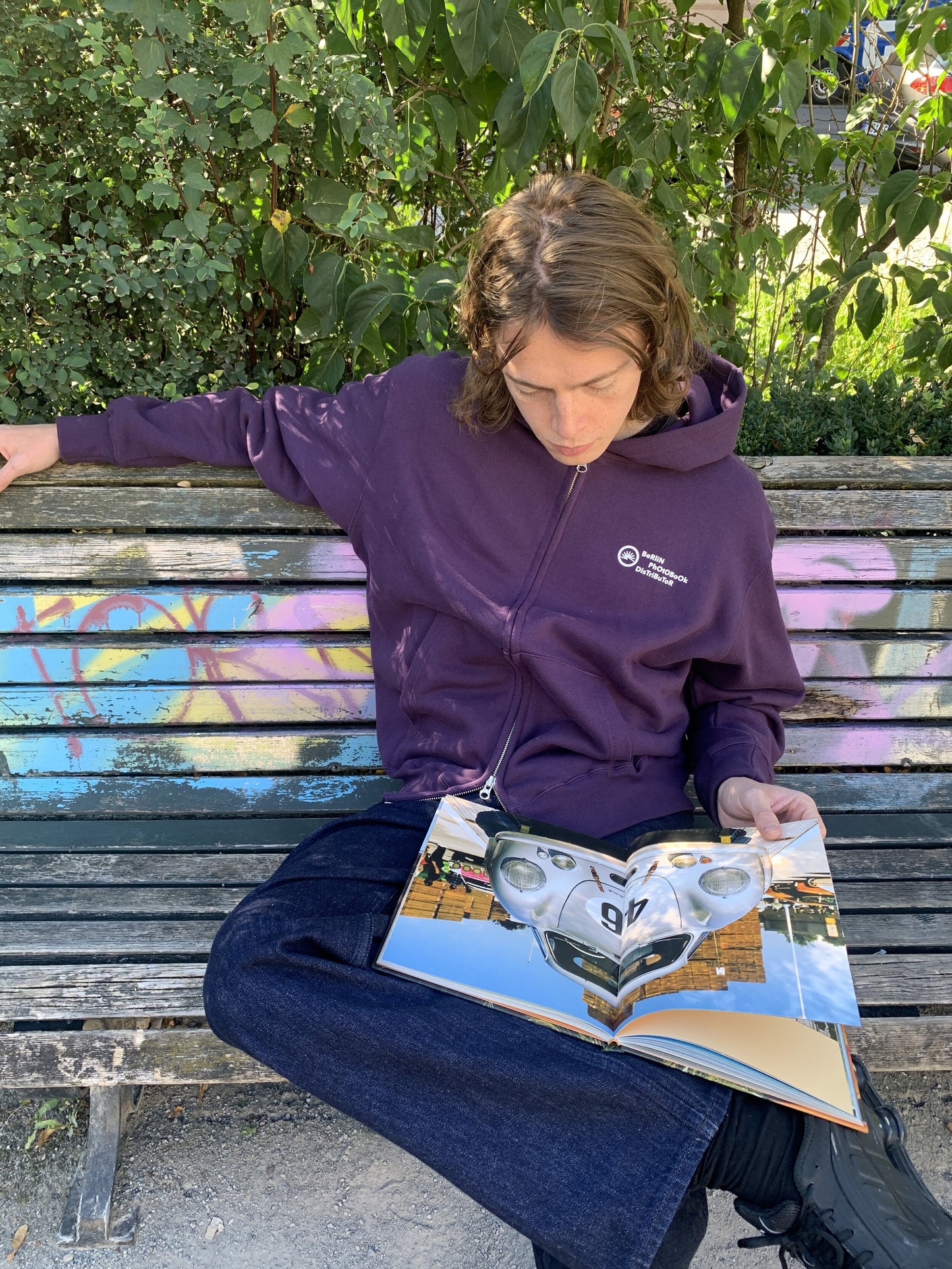 Mitarbeiter 003 Zip Hoodie (Purple)