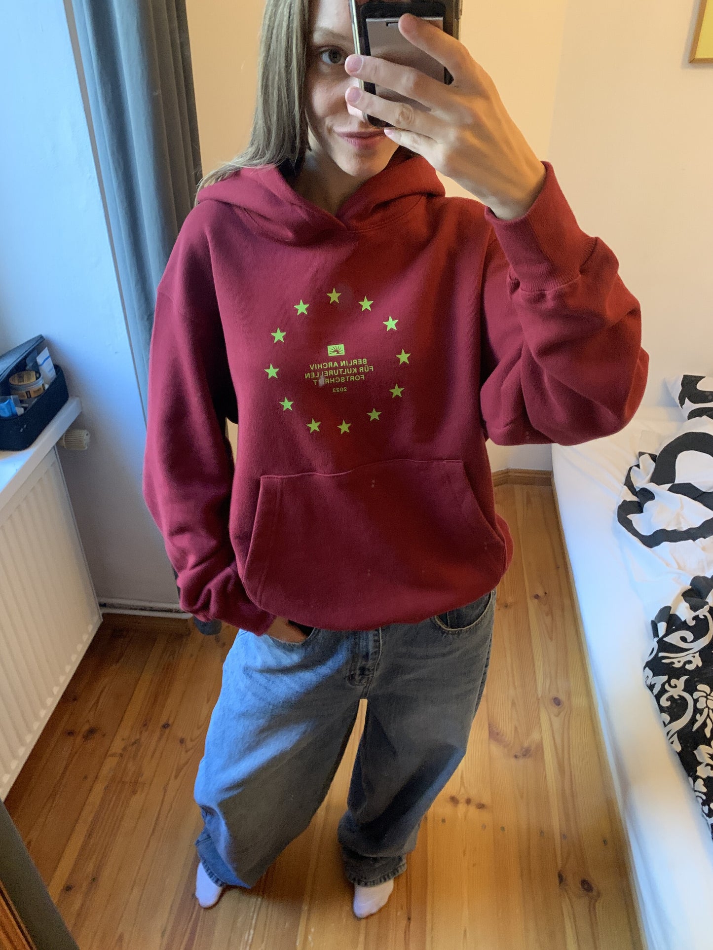 Archiv Symbol 001 Hoodie (Burgundy)