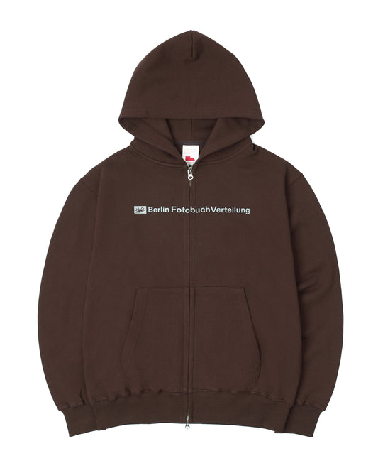 BFV Center Logo Zip Hoodie (Brown)