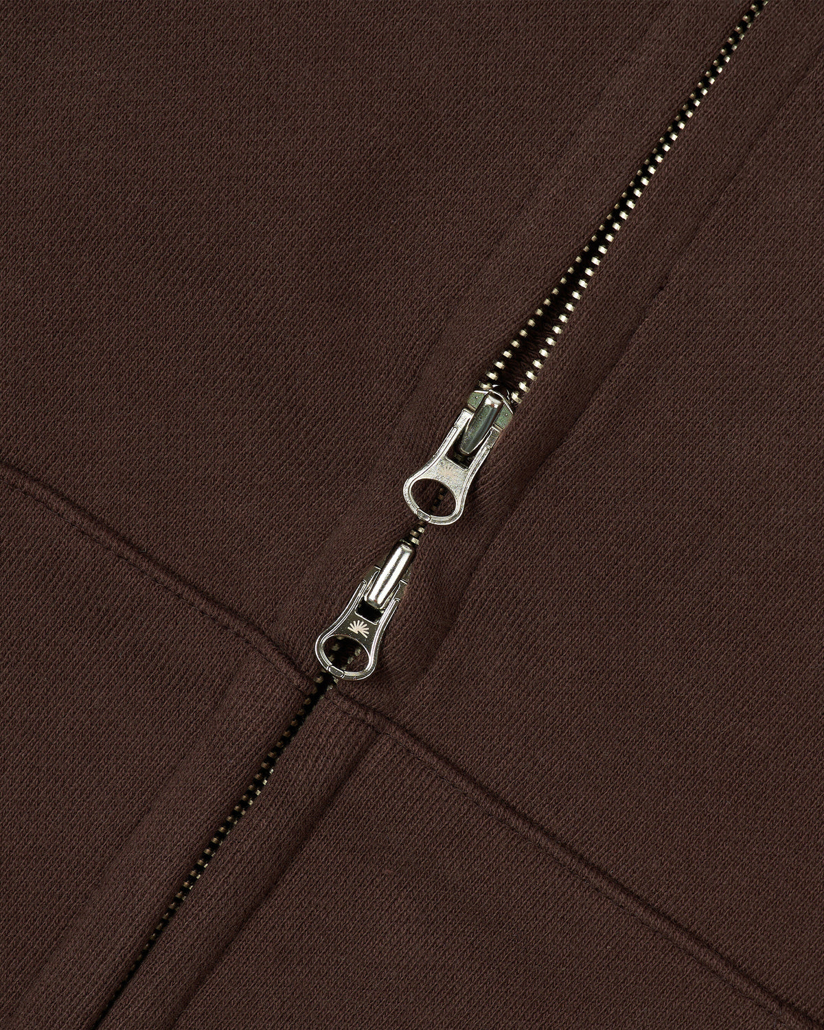 BFV Center Logo Zip Hoodie (Brown)